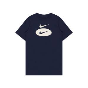 Nike Sportswear Mikina tmavě modrá / bílá