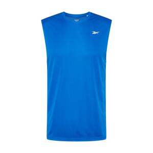 Reebok Sport Funkční tričko  modrá / bílá