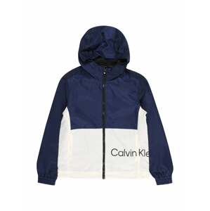 Calvin Klein Jeans Přechodná bunda  slonová kost / tmavě modrá