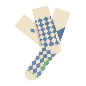 CHEERIO* Ponožky 'Bavarian Diamond'  béžová / modrá