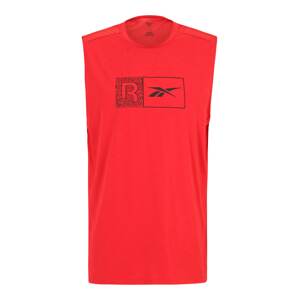 Reebok Sport Funkční tričko ' Workout Ready'  červená / černá