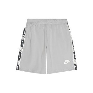 Nike Sportswear Kalhoty  šedá / černá / bílá