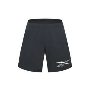 Reebok Sport Sportovní kalhoty 'Strength Graphic 2.0' černý melír / bílá