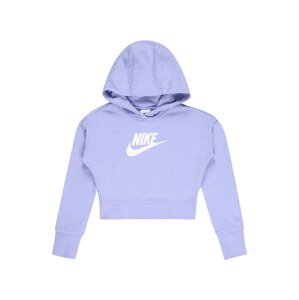 Nike Sportswear Mikina stříbrně šedá / světle fialová
