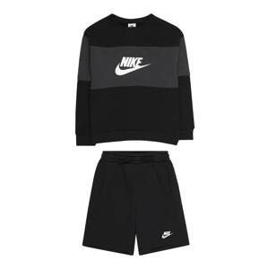 Nike Sportswear Joggingová souprava šedá / černá / bílá