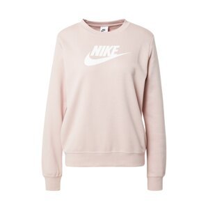 Nike Sportswear Mikina  světle růžová / bílá