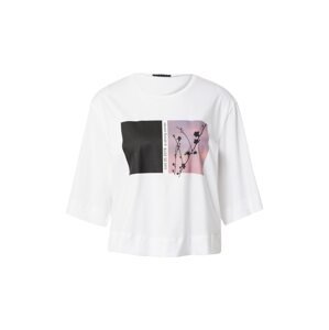 Sisley Tričko  fialová / růžová / černá / bílá