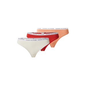 Tommy Hilfiger Underwear Tanga  krémová / pastelově oranžová / ohnivá červená / bílá