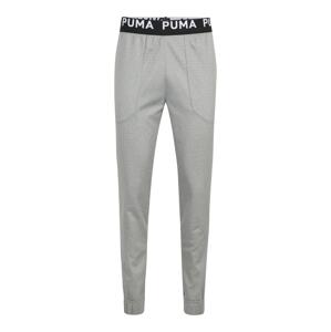PUMA Sportovní kalhoty šedá / černá