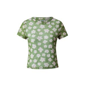Cotton On Tričko 'ZOE'  pastelově zelená / bílá