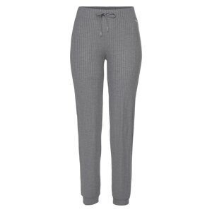 VIVANCE Pyžamové kalhoty  šedý melír / černá