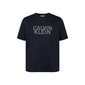 Calvin Klein Big & Tall Tričko  noční modrá / bílá