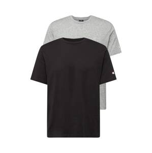 Champion Authentic Athletic Apparel Tričko  šedý melír / černá