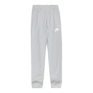 Nike Sportswear Kalhoty světle šedá / černá / bílá