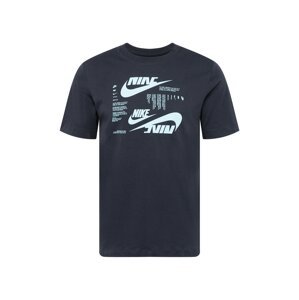 Nike Sportswear Tričko světlemodrá / černá