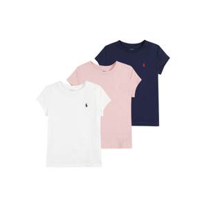 Polo Ralph Lauren Tričko  námořnická modř / růžová / bílá