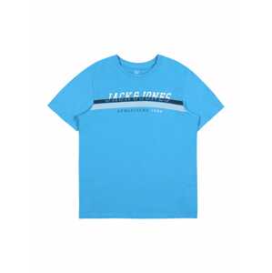 Jack & Jones Junior Tričko 'RON'  námořnická modř / nebeská modř / bílá