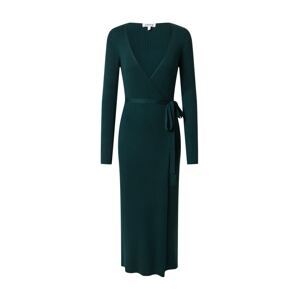 EDITED Úpletové šaty 'Mailien' tmavě zelená
