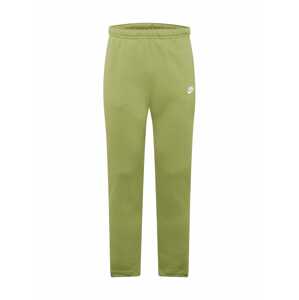 Nike Sportswear Kalhoty světle zelená / bílá