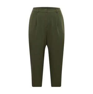 Guido Maria Kretschmer Curvy Collection Kalhoty se sklady v pase 'Pearl'  zelená