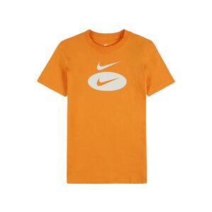 Nike Sportswear Mikina  oranžová / bílá