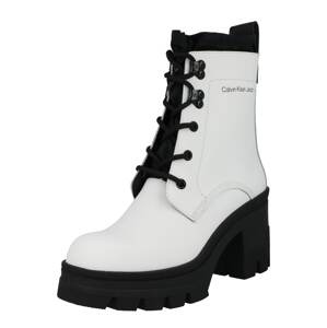 Calvin Klein Jeans Šněrovací boty  černá / bílá