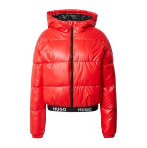 HUGO Zimní bunda 'Faryne'  světle červená / černá / bílá