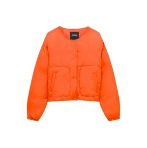 Pull&Bear Přechodná bunda tmavě oranžová