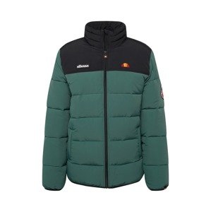 ELLESSE Zimní bunda tmavě zelená / oranžová / černá / bílá