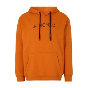 Jack & Jones Plus Mikina  oranžová / černá
