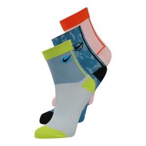 NIKE Sportovní ponožky  modrá / světlemodrá / korálová / růžová / černá
