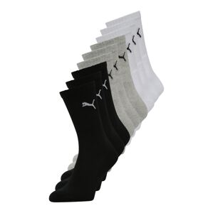 PUMA Ponožky  šedá / černá / bílá