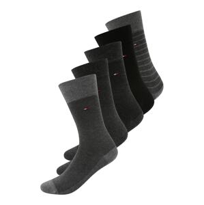 Tommy Hilfiger Underwear Ponožky '5P GIFTBOX BIRDEYE'  antracitová / šedý melír / červená / černá