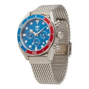 ADIDAS ORIGINALS Analogové hodinky  nebeská modř / červená / stříbrná