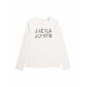 Jack & Jones Junior Tričko  čedičová šedá / olivová / oranžová / bílá