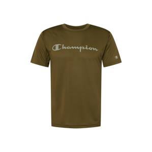 Champion Authentic Athletic Apparel Funkční tričko  světle šedá / olivová
