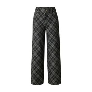 NEON & NYLON Kalhoty tmavě šedá / černá