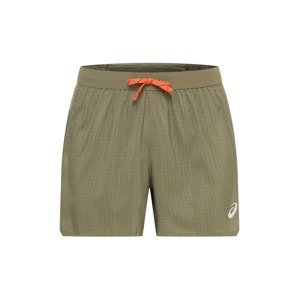 ASICS Sportovní kalhoty  šedá / khaki / tmavě zelená