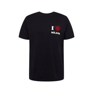 Family First Tričko 'I LOVE' červená / černá / bílá